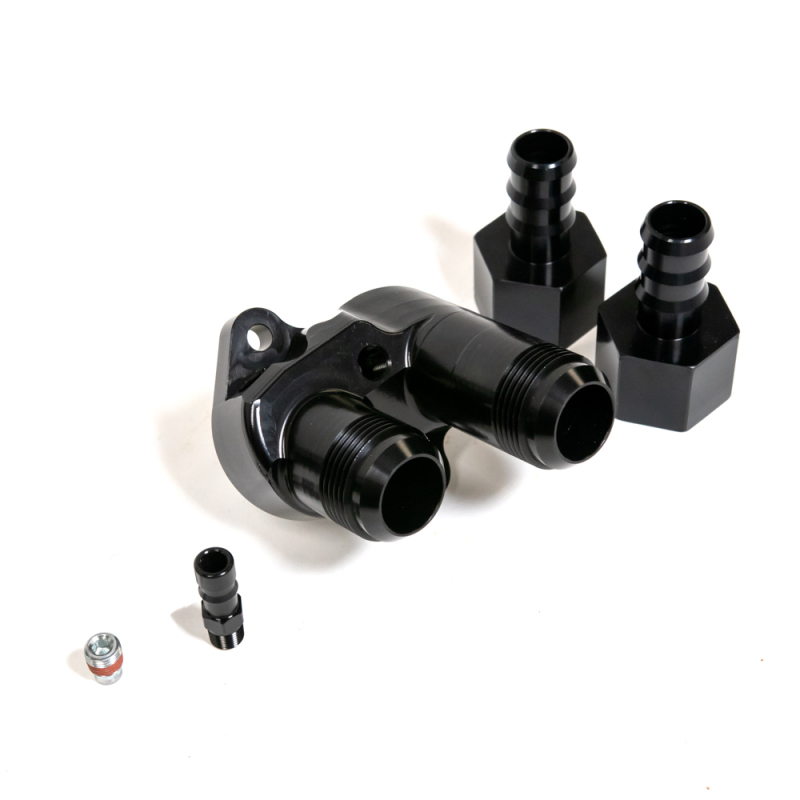 Ford Shelby GT500 Water Manifolds - VMP Performance - 16 AN Billet - Black - `20-`27